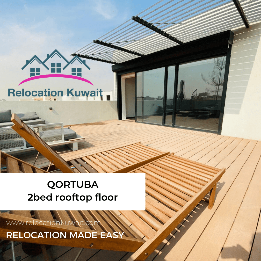 Modern semi furnished 2 master bed rooftop with big balcony for rent in