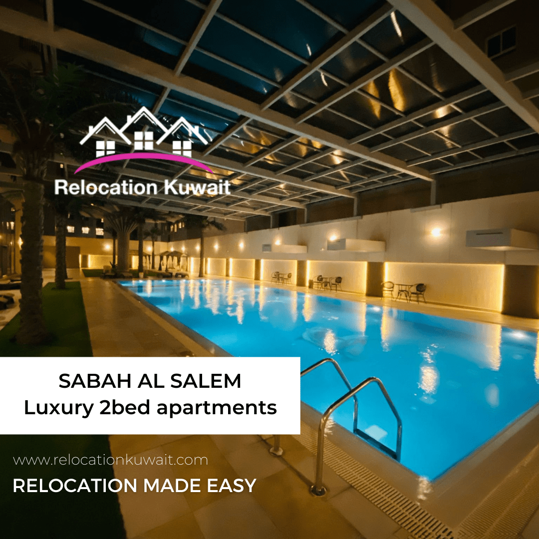 2 bed semi furnished apartment with pool for rent in Sabah Al Salem
