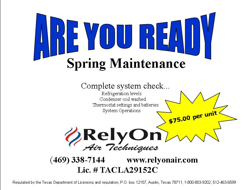 RelyOn Air Techniques LLC Quinlan, TX 75474