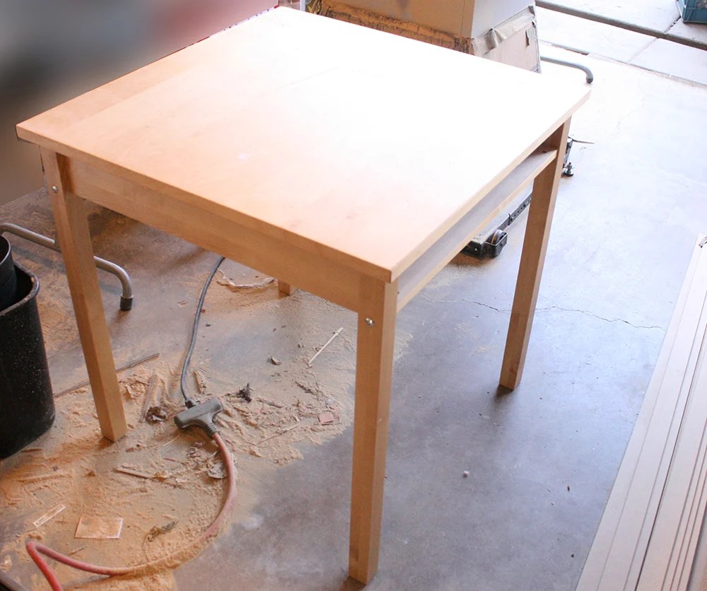 Build A Storage Console Table From An Existing Card Table.