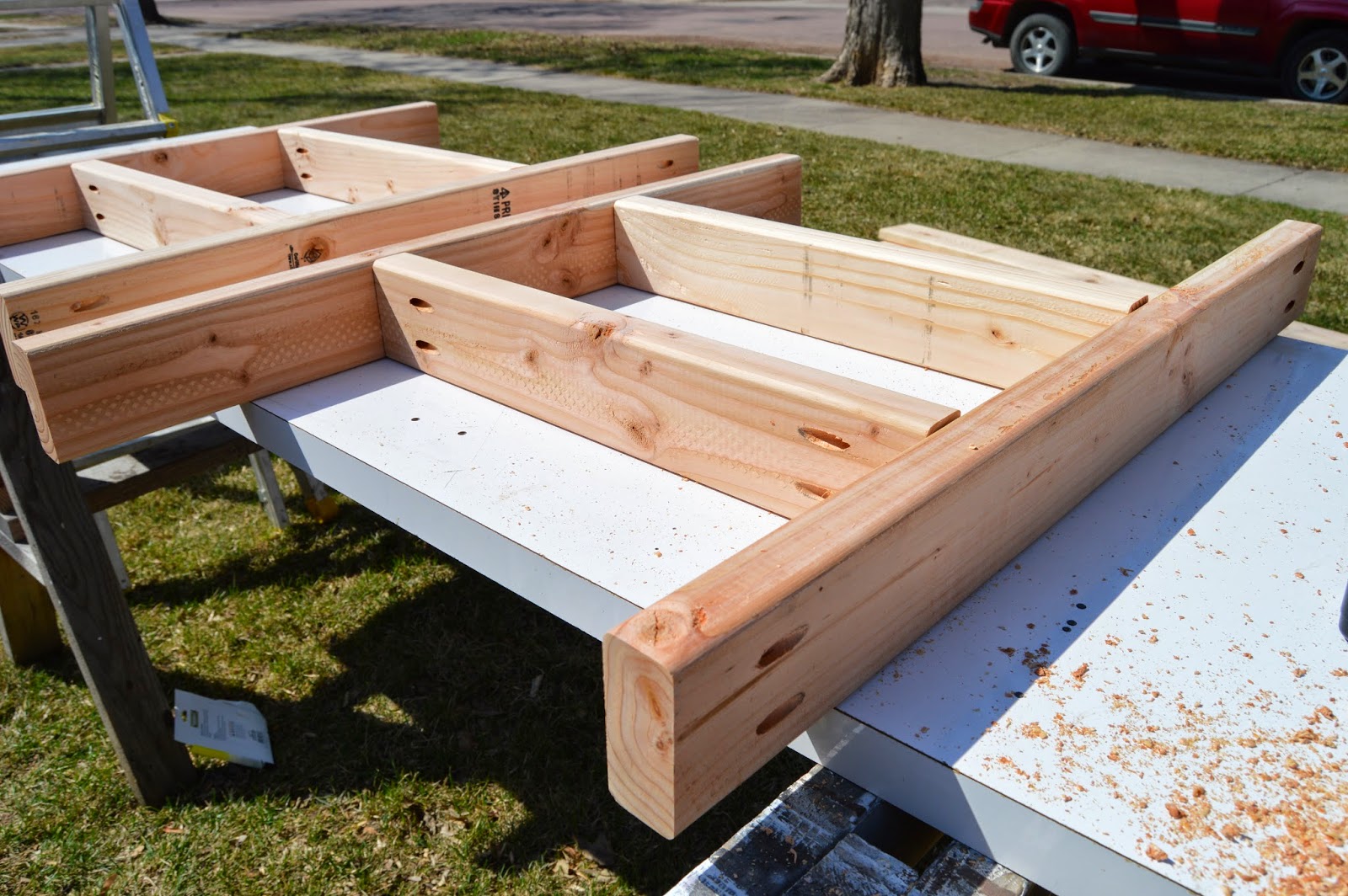Remodelaholic Build a Patio Table with BuiltIn Ice Boxes