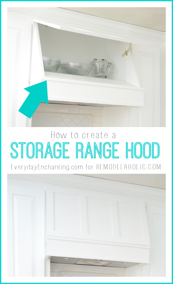 Remodelaholic Create a Storage Range Hood