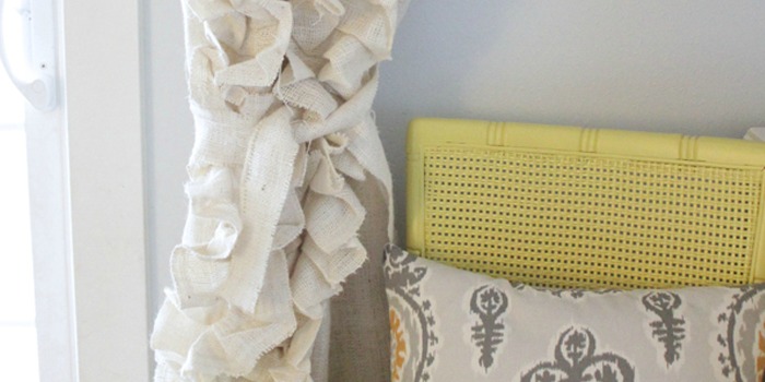 Remodelaholic How To Sew Ruffled Burlap Curtains