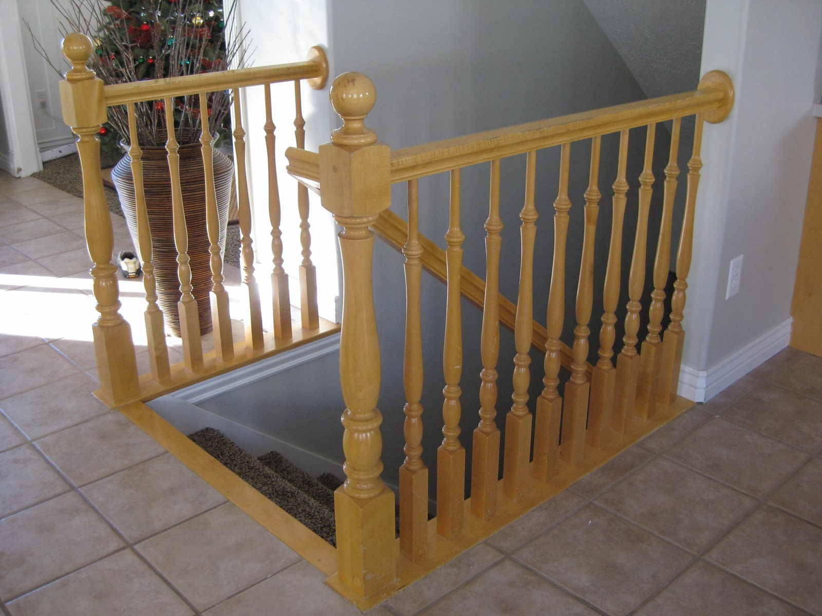 Remodelaholic Stair Banister Renovation Using Existing Newel