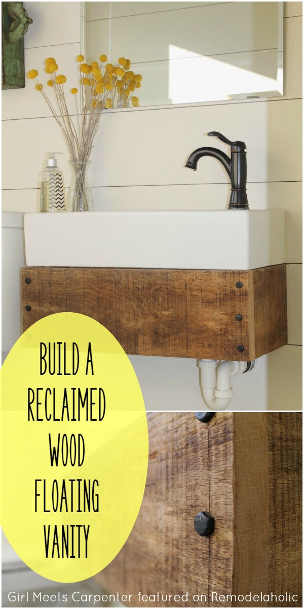 Maybe you would like to learn more about one of these? Reclaimed Wood Floating Vanity Remodelaholic Bloglovin