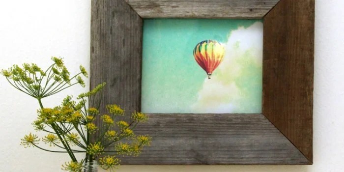 Remodelaholic Easy Barn Wood Frame From An Old Picture Frame