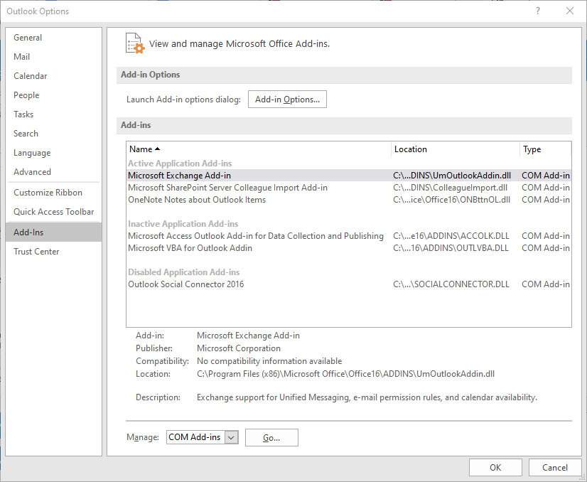Outlook version office 365 wsgasw
