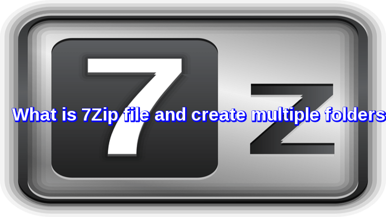 How to compress a folder with 7zip andmoreboo