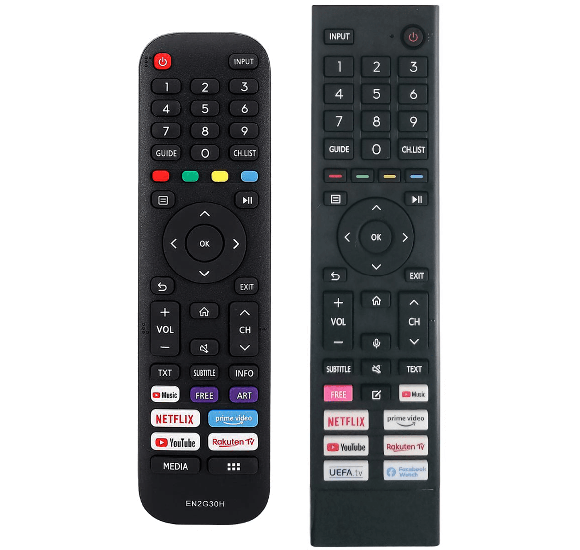 HISENSE ERF3B80H, A21111K, A20510B, A21180E replacement remote control 13.9 REMOTE