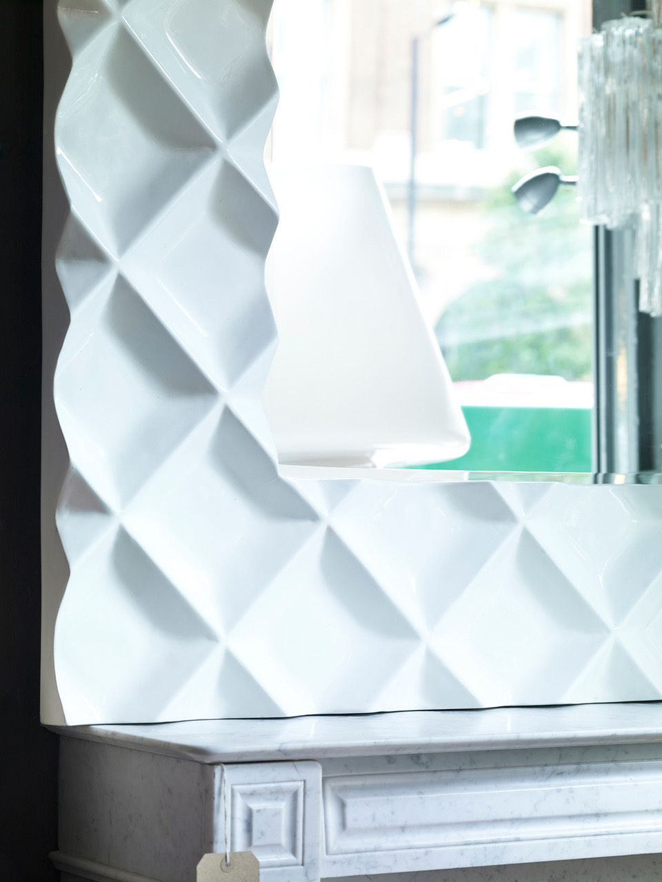 White perspex mirror Renaissance London