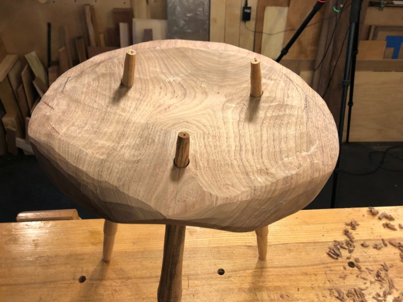 Perch Stool Part 3 Carving the Seat The Renaissance Woodworker