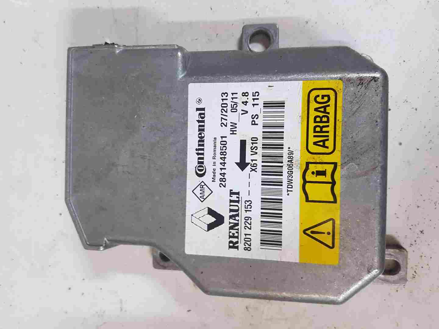 Renault Kangoo 20072017 Airbag Module Computer 8201229153 Store