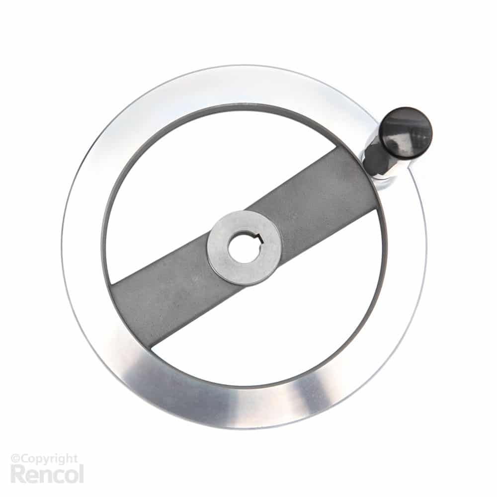 Spoked Aluminium Control Handwheel & Revolving Handle RENCOL