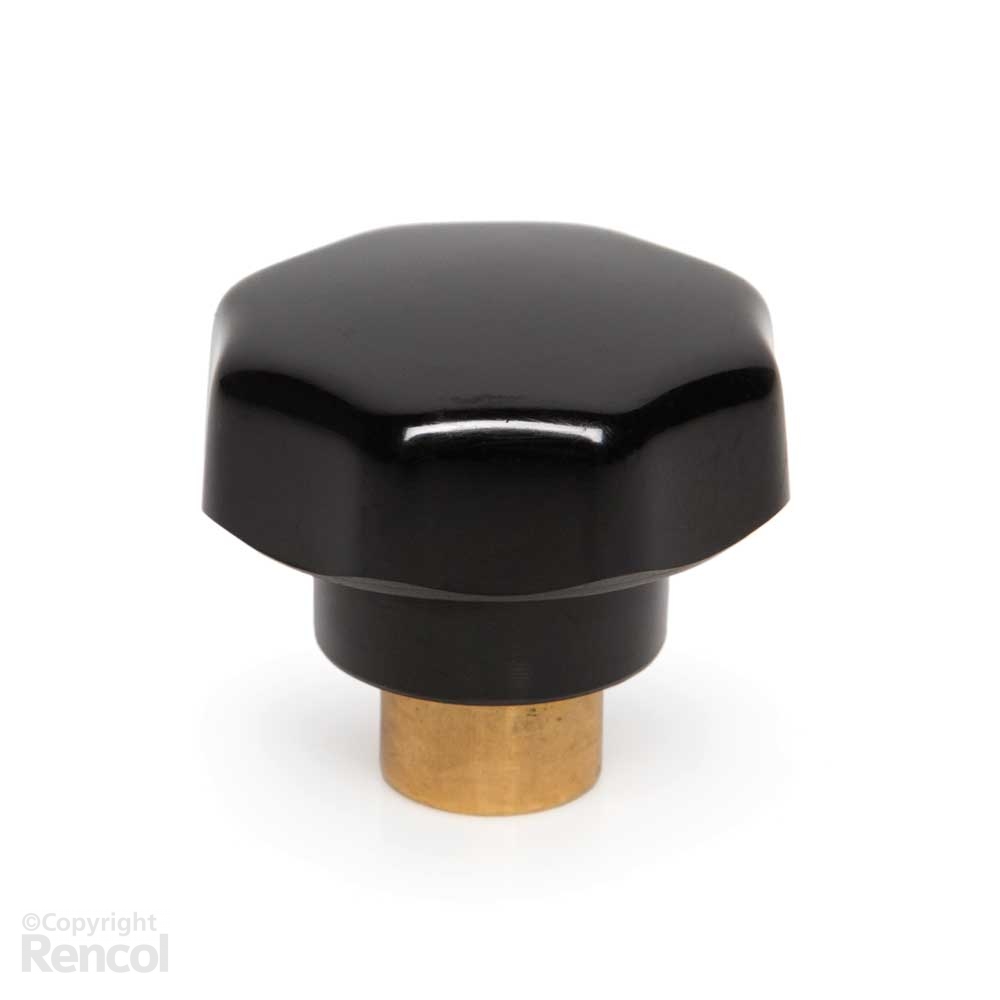 Female Threaded Lobe Knob Plastic & Metal Knobs RENCOL