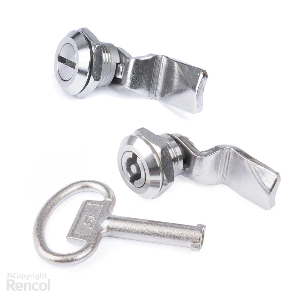 Quarter Turn Camlock Latch Zinc Plated or Stainless Steel RENCOL