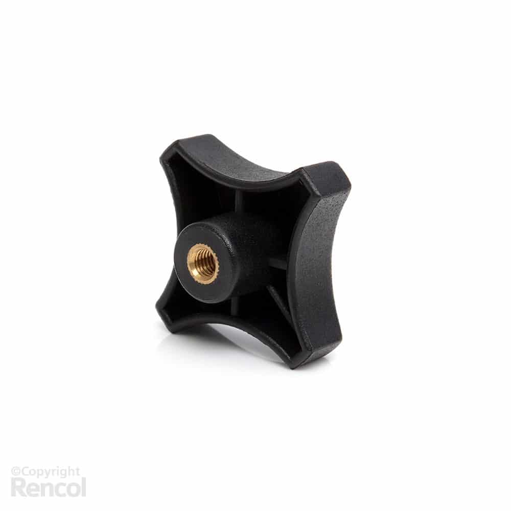Female Threaded Plastic Star Knob Plastic & Metal Knobs RENCOL