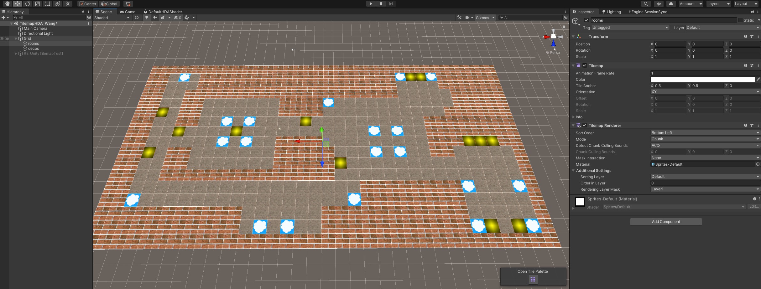 Houdini Engine Using Unity Tilemaps Render Everything