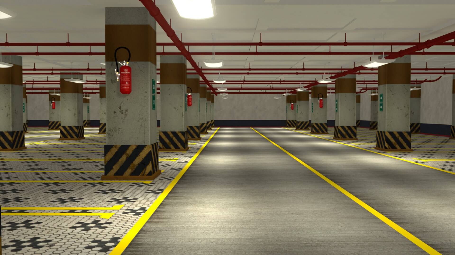 Parking Garage 3D Model by