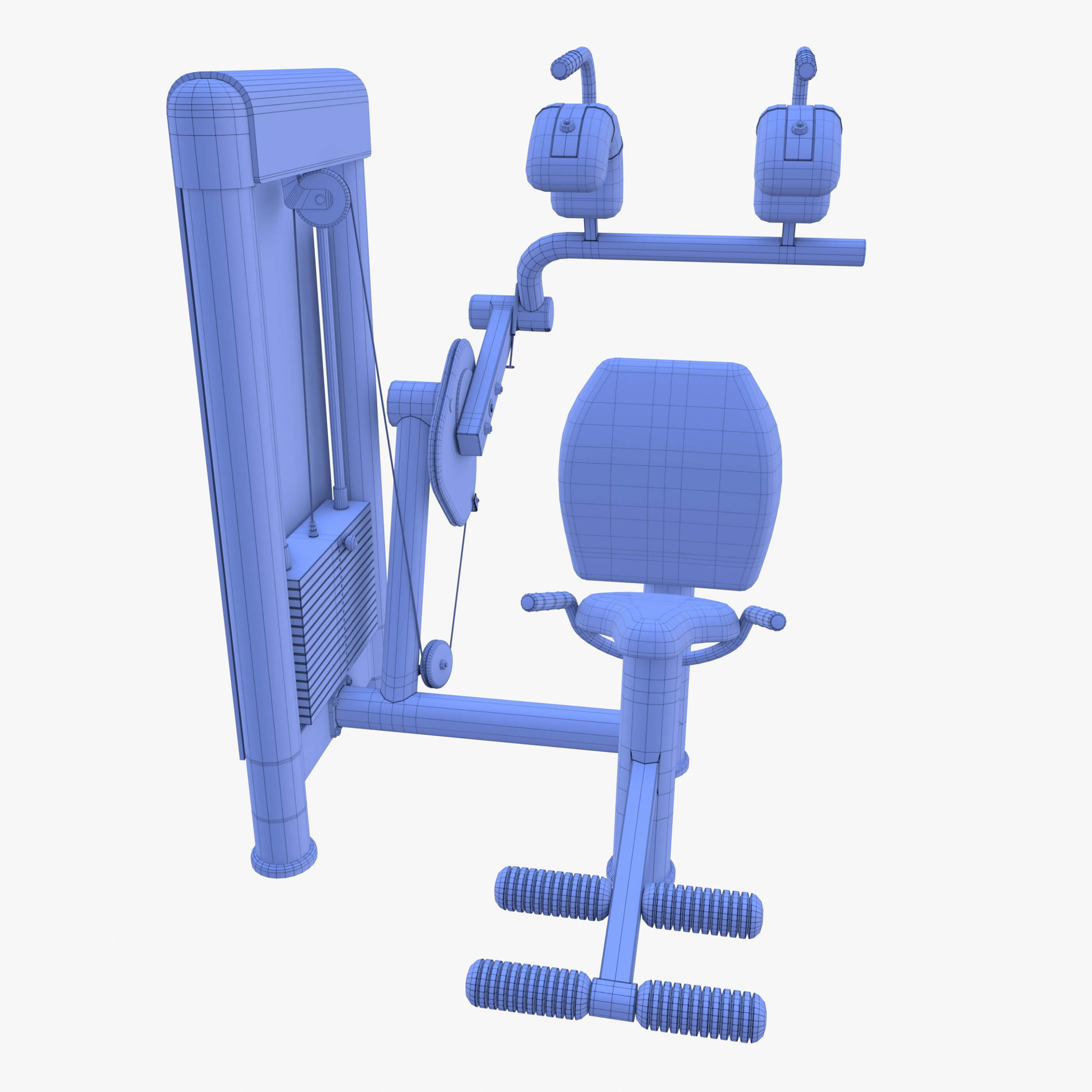 Upper Ab Machine 3D Model by dragosburian