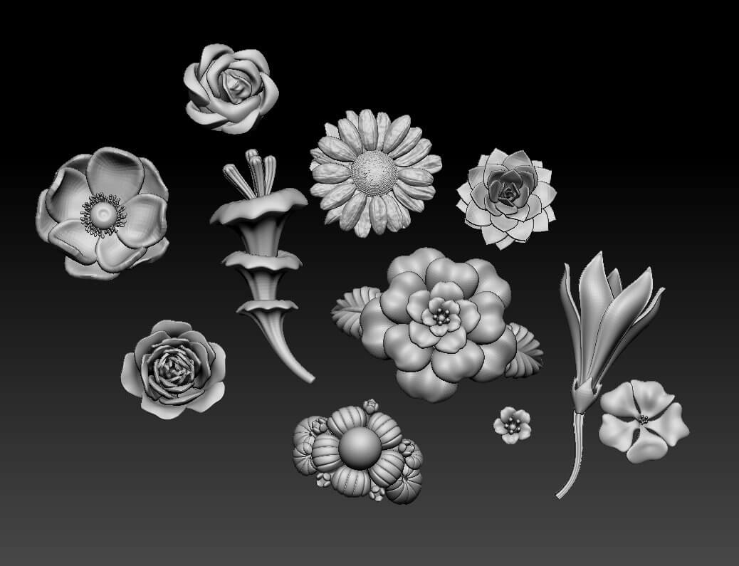 Flowers - 3D Print Model by Explorer