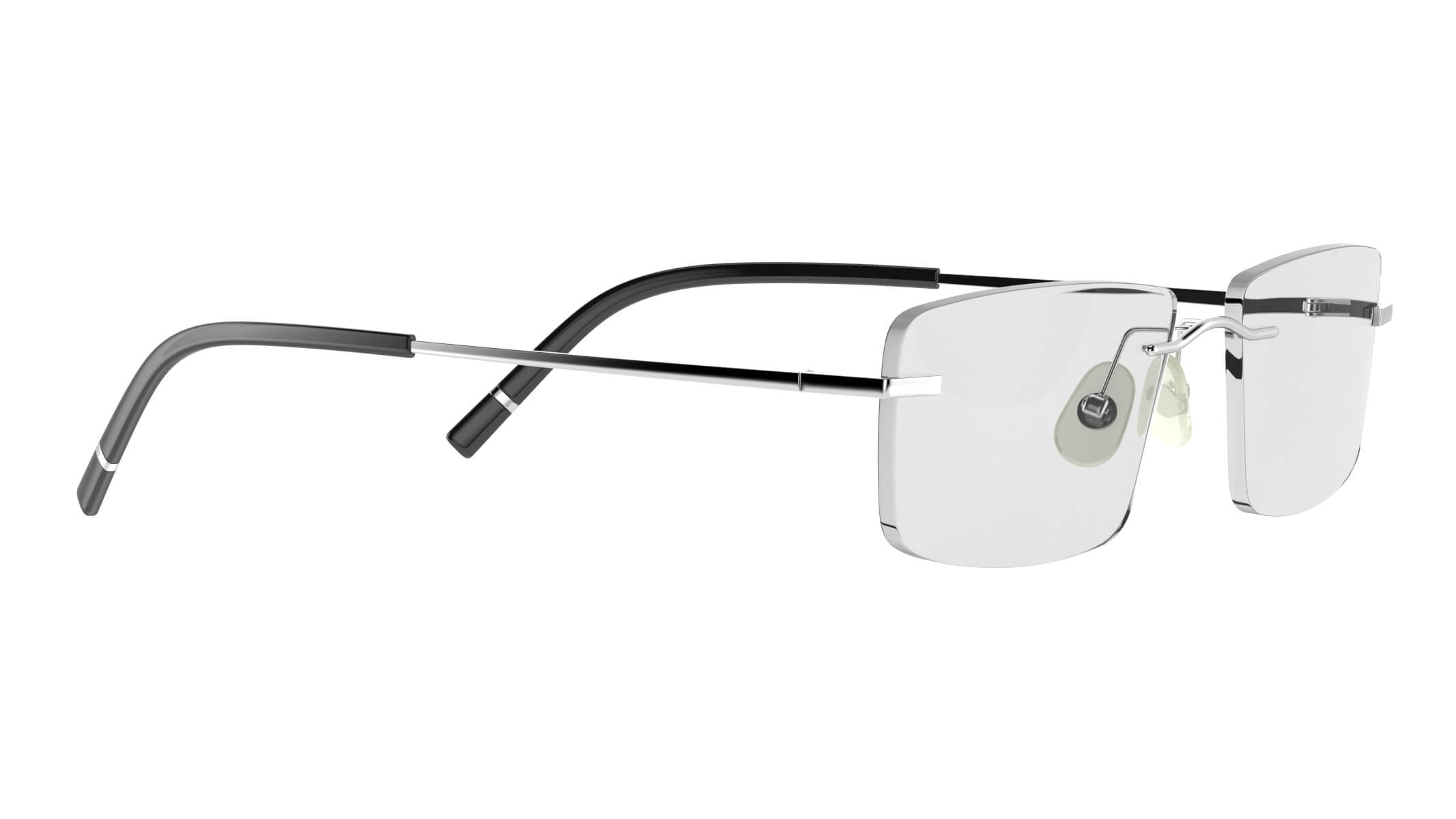 Rectangular Rimless Eyeglasses 3D Model by frezzy