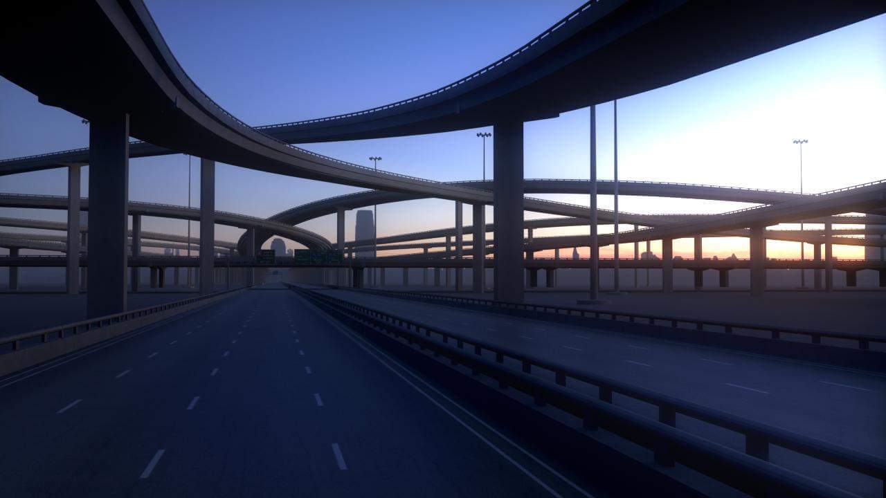 Freeway 02 3D Model by Fwcolbert3D2