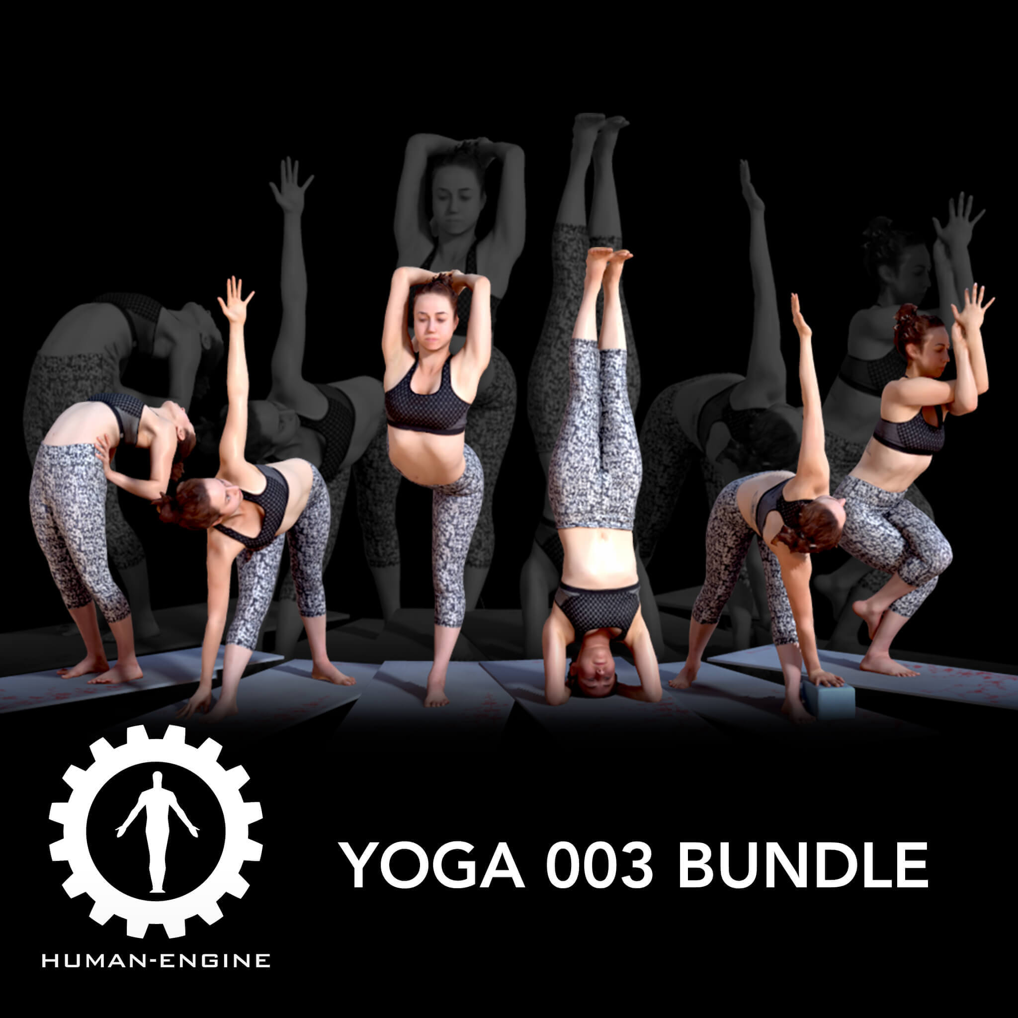 Yoga Bundle 003 3D Model by HumanEngine