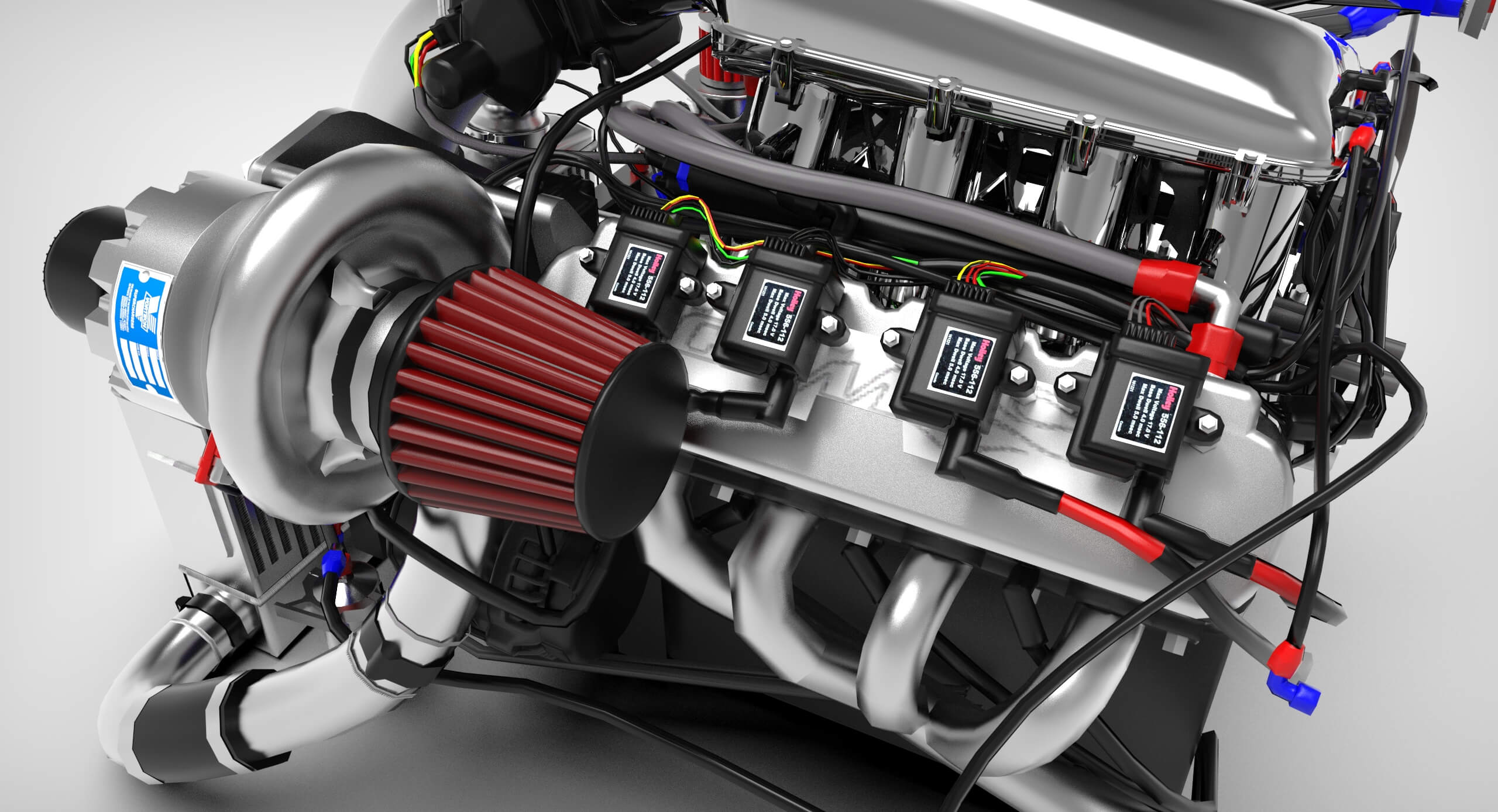 LS V8 Engine 3D Model by impulse99