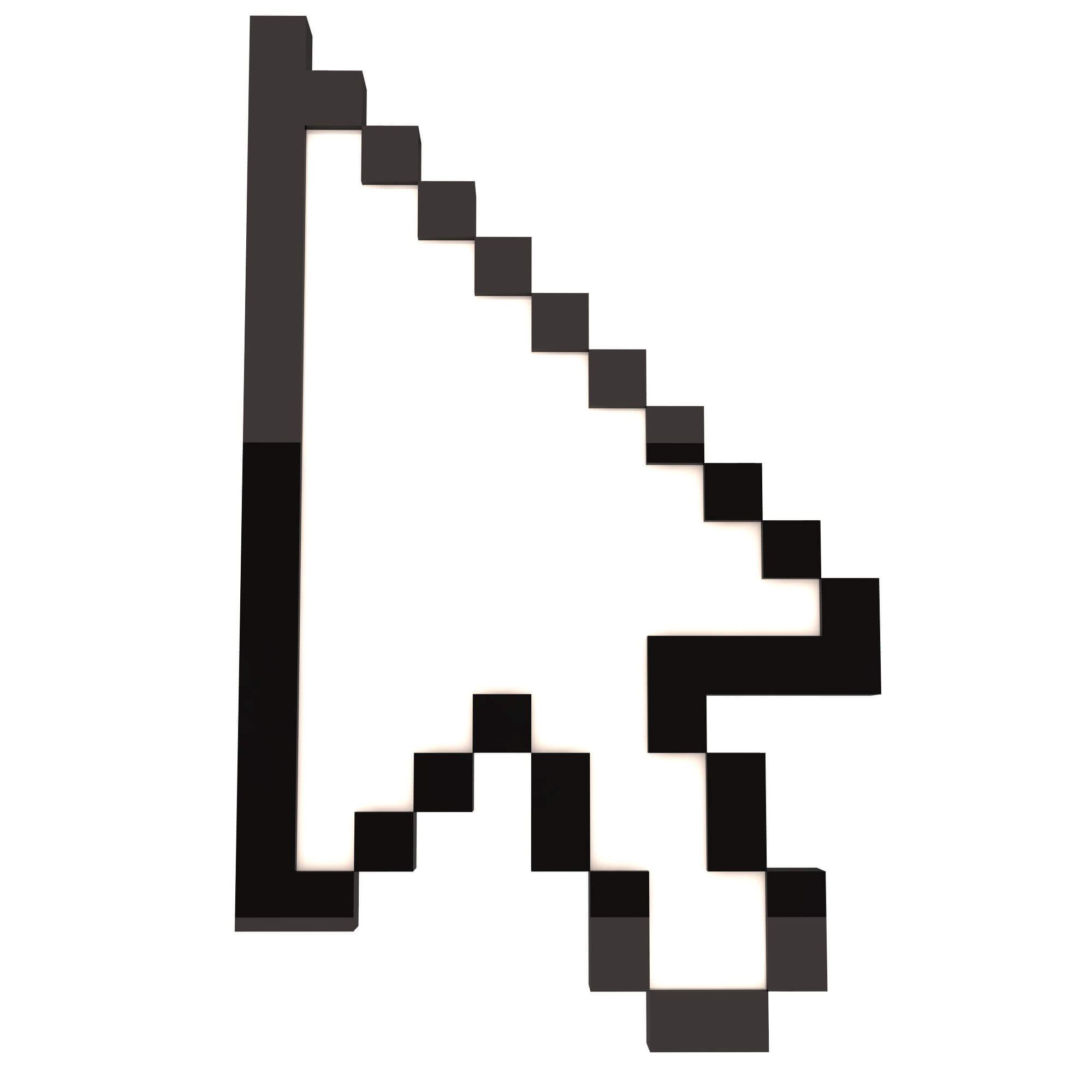 Arrow Cursor 3D Model by KhaganFX