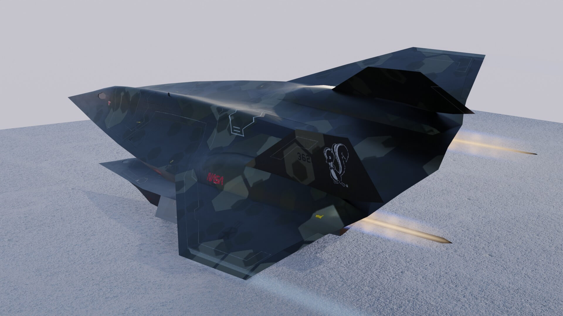 Lockheed SR72 Darkstar 3D Model by NETRUNNER_pl