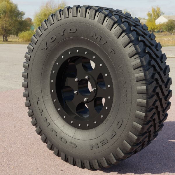 Off Road Tire 3D Render RenderHub Gallery