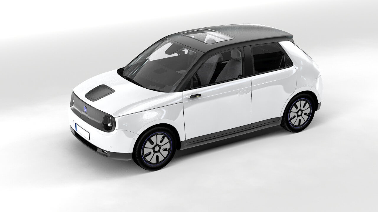 Honda E Small Electric Car 3D Model by PixelPoint