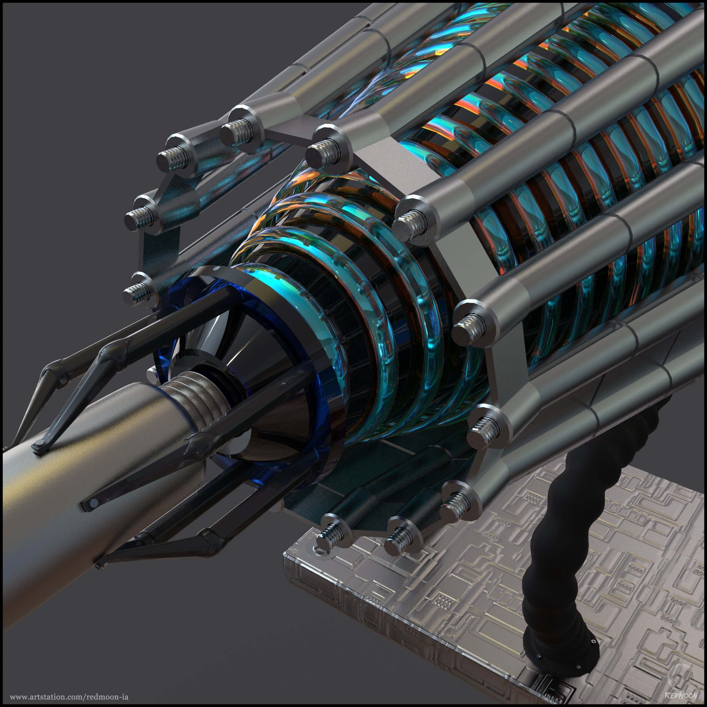 Space Weapon 3D Model by Redmoon