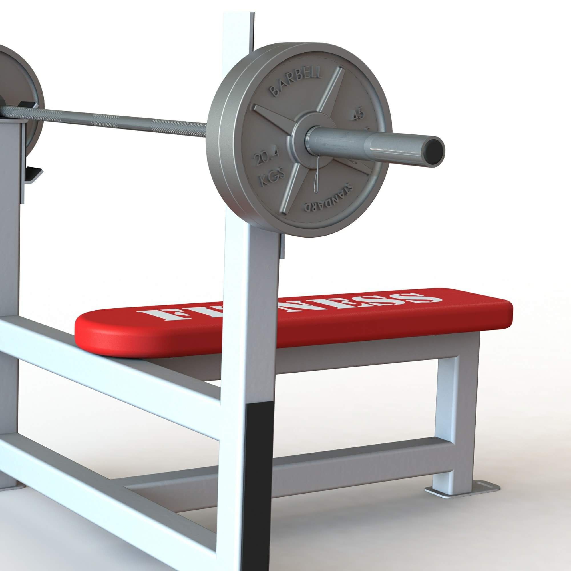 Bench Press 3D Model