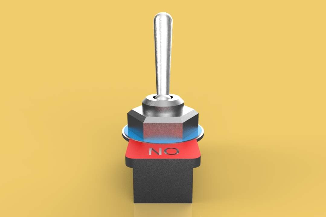 Toggle Switch 3D Model by surf3d