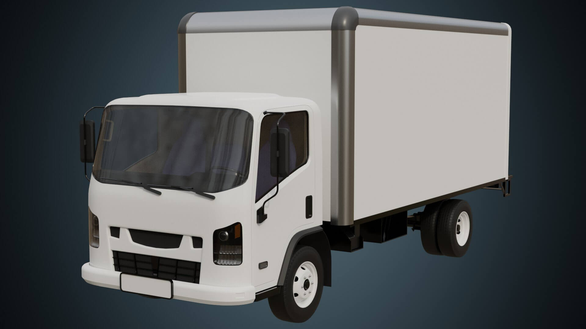 Box Truck 1 Basic 3D Model by weeray
