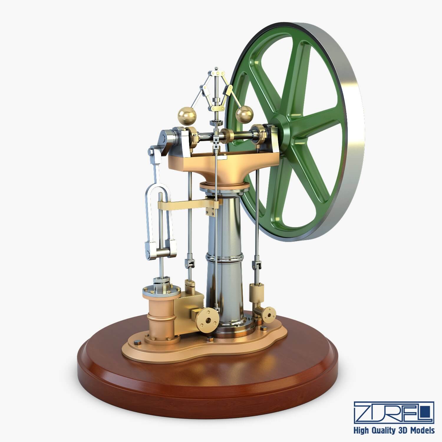 Benson Vertical Engine 3D Model by Zurel
