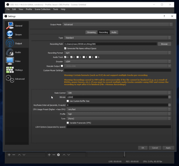 Tips to Get Best OBS Settings for Live Streaming and Screen Record