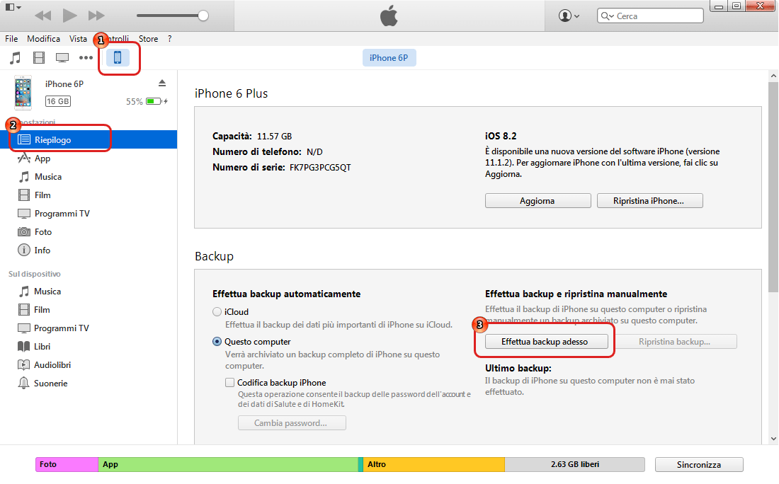 Gratis software per trasferire foto da iPhone a PC Renee iPhone Recovery