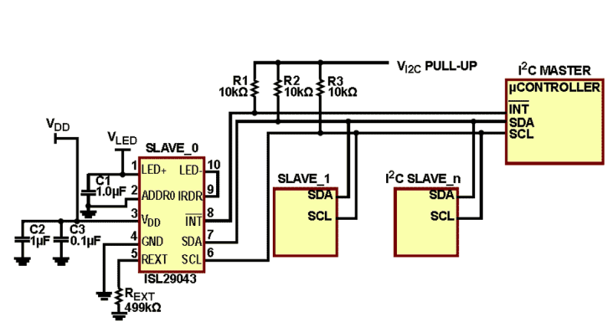 ISL29043 Low Power Ambient Light and Proximity Sensor with Internal