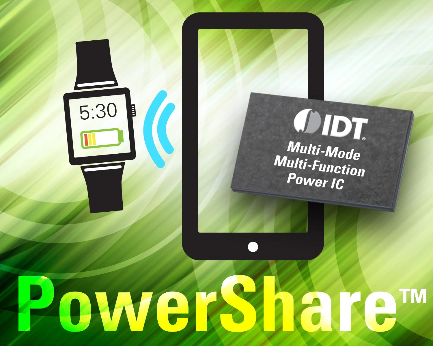 IDT Introduces Wireless PowerShare Technology, Enabling Mobile Devices