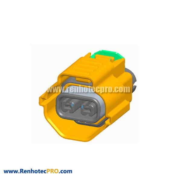 High Voltage Connector Automotive 2Pin 20A HVIL Plug Female