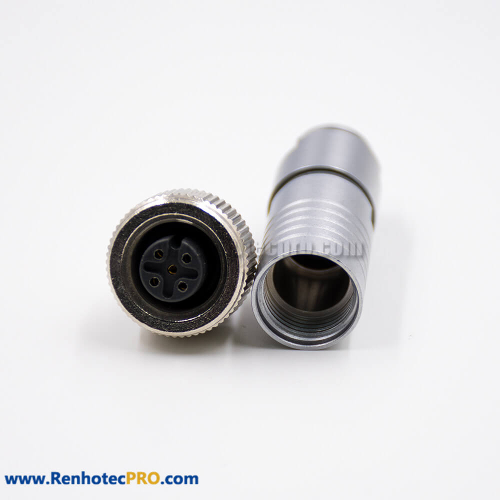 M12 5 Pin Connector Female Field Wireable Connector Straight A Coded