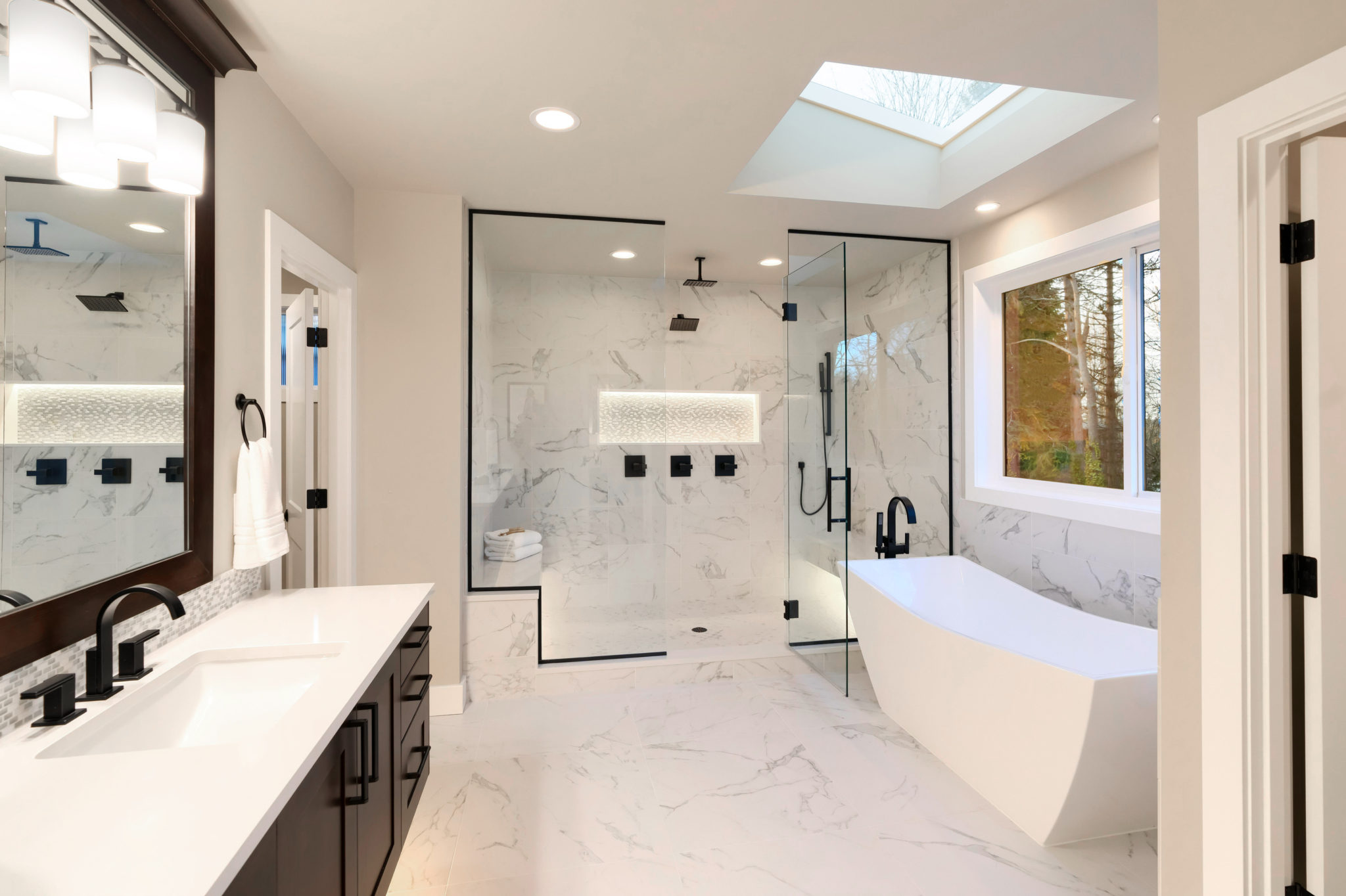 Backlit Mirrors and Medicine for Modern Bathrooms Renin