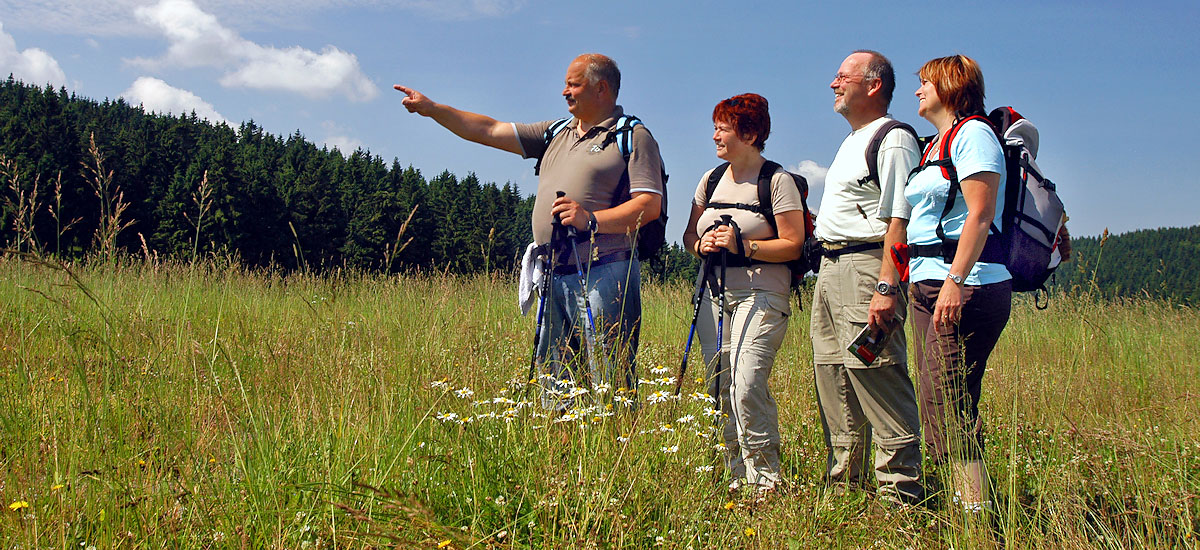 Wandern auf dem Rennsteig / Thüringer Wald