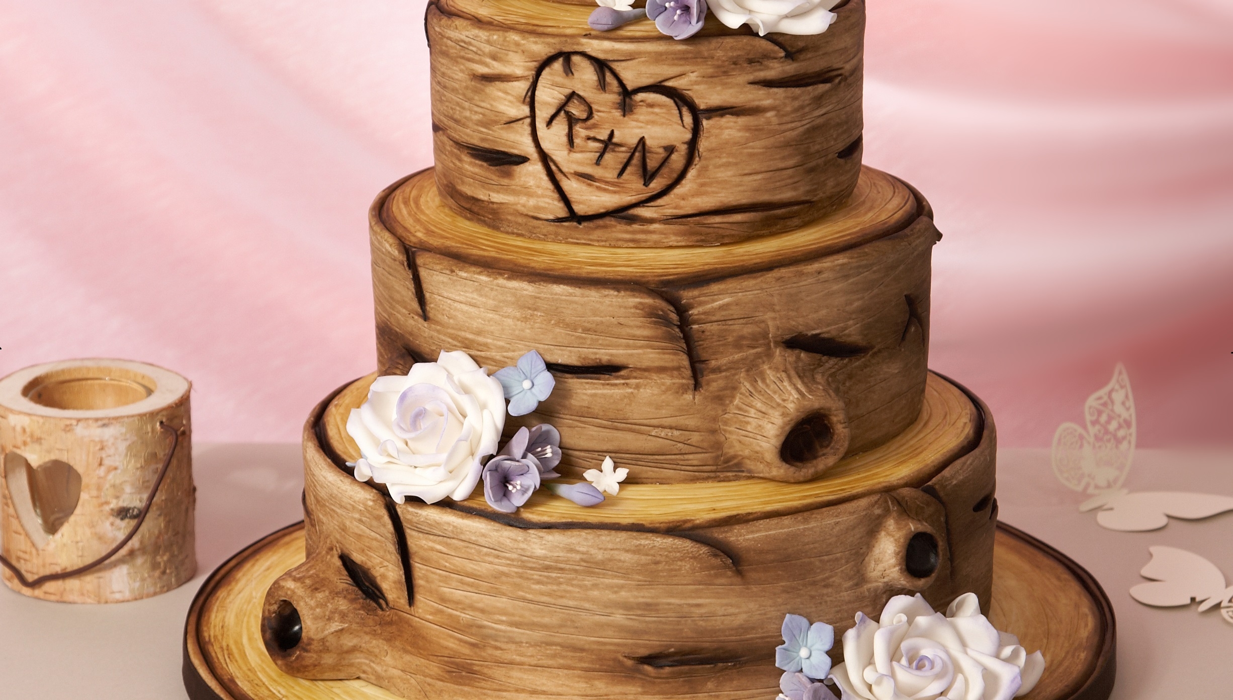 How To Decorate A Tree Bark Style Cake Renshaw Baking