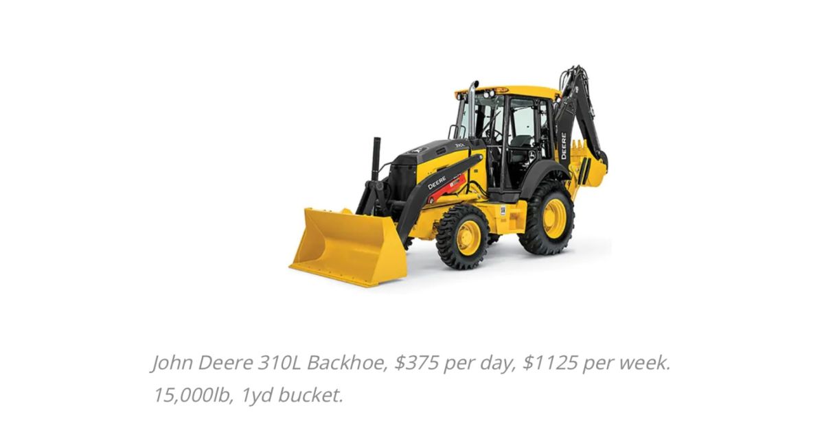 John Deere 310L Backhoe Rent All Things