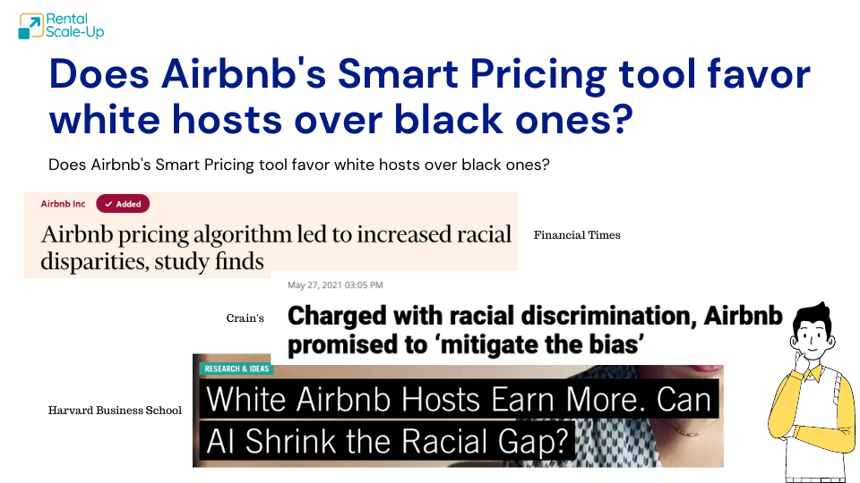No, Airbnb's Smart Pricing algorithm does not discriminate against black hosts. But Rental
