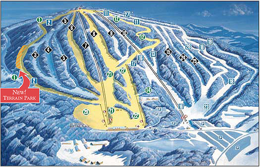 Jack Frost Mountain Trail Map Poconos Rentals Ski Areas in the Poconos, Skiing Camelback Blue