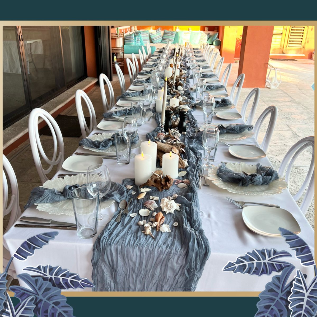 Table Runner Cheesecloth Rent an Event TCI